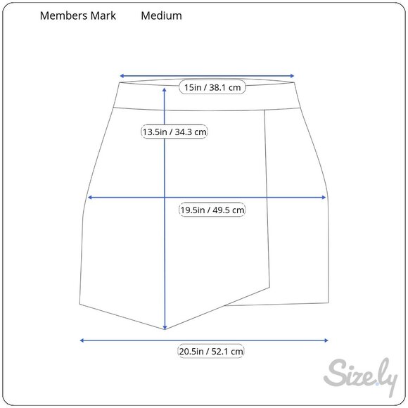 Members Mark Woven Trek Skort M Black 2-Way Stretch Elastic Waist Drawstring NWT - Picture 3 of 5